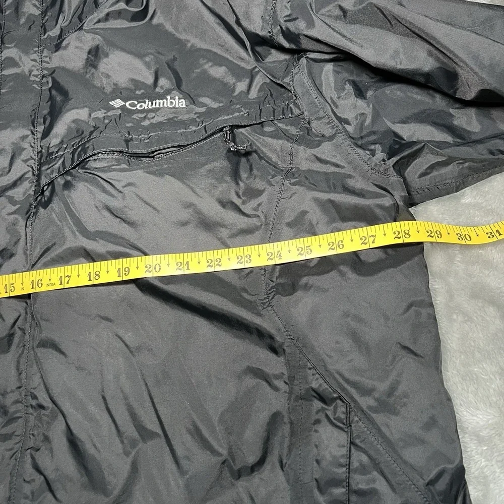 Columbia Jacket Men Size 2XL Rain w/ Hood Full Zip Packable
